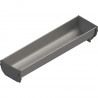 Nerezová miska, kterou lze vložit do systému vnitřního členění ORGA LINE. S rozměrem 88 x 352 mm