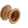 Plastový dveřní ventilátor o vnějším průměru 57 mm a vnitřním průměru 40 mm. Montážní otvor je pouze 41 mm. Hloubka průchodky je 40 mm.