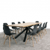 Exkluzivní podstavec stolu v černé barvě. Doporučené rozměry horní desky jsou 2200 x 900 mm
