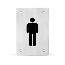 Piktogram čtvercový WC muži...