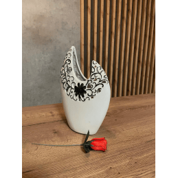 Keramická váza MAGIC / Bílá