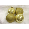 Krásné skleněné koule na vánoční stromek s motivem Cena je za 4 kusy.Velikost:100 mm