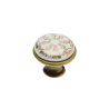 Krásný rustikální porcelánový knoflík o výšce 25 mm. Průměr horní části je 27,5 mm.