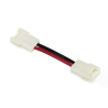 Spojka LYNX Flexi je na koncích ohebná, vyrobená z plastu, a elektrické kabely jsou uprostřed pokryty izolačním materiálem. Ideální pro spojení dvou LED pásků v rozích nebo pod úhlem.
Její povrchová úprava je bílá a kabely mají různé barvy pro rozlišení polarity.
Má celkovou délku 58 milimetrů; plastové části jsou dlouhé 16,3 milimetru (2 palce) a délka kabelu je 25 milimetrů (2 palce).
Jeho výška je 4,5 milimetru a šířka Q je 8 milimetrů.
Protože je ohebný, může dosáhnout zakřivení v rozmezí 90° až 180°.
Instalační video:

