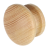 Rukojeť - knoflík z přírodního dřeva vhodný pro masivní nábytek. Rukojeť má průměr 44 mm a je opatřena průhledným lakem.