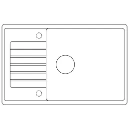 Keramický dřez Blanco ZIA XL 6 S Compact / Černá