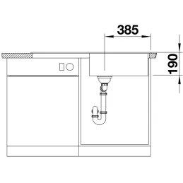 Kameninový dřez Blanco ZIA XL 6 S / Šedá vulkán