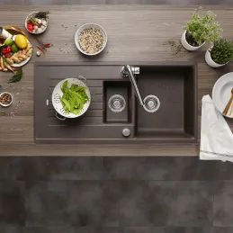 Kameninový dřez Blanco ZIA 6 S / Šedá vulkán