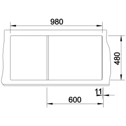 Kameninový dřez Blanco ZIA 6 S / Šedá vulkán