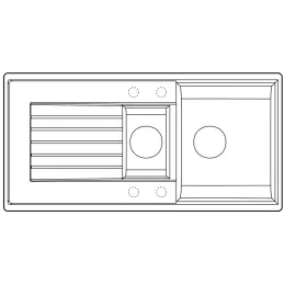 Kameninový dřez Blanco ZIA 6 S / Šedá vulkán