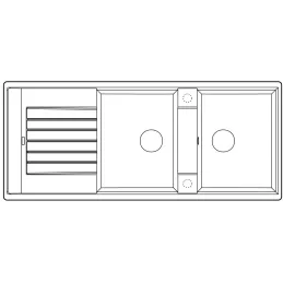 Kameninový dřez Blanco ZIA 8 S / Šedá vulkán