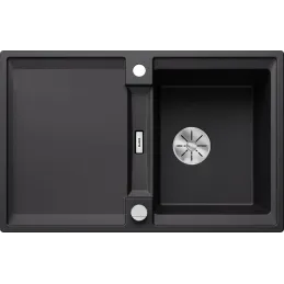 Kameninový dřez Blanco ADIRA 45 S s excentrem / Černá