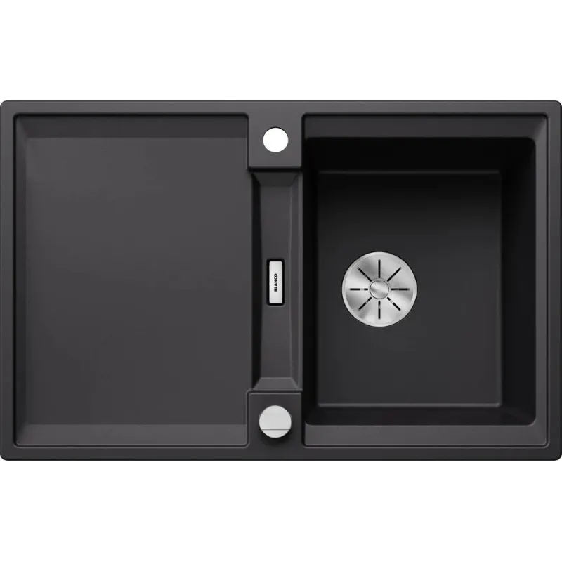 Kameninový dřez Blanco ADIRA 45 S s excentrem / Černá