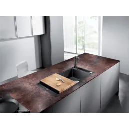 Kameninový dřez Blanco AXIA III XL 6 S s excentrem / Černá