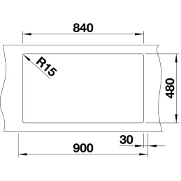 Kameninový dřez Blanco ZIA 9 / Šedý vulkán