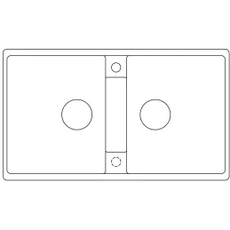 Kameninový dřez Blanco ZIA 9 / Šedý vulkán