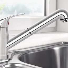 Set Blanco Nerezový dřez DANA 6 + Baterie DARAS-S se sprškou / Lesklý chrom