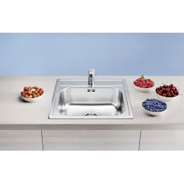 Set Blanco Nerezový dřez DANA 6 + Baterie MIDA / Lesklý chrom