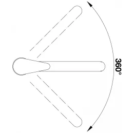 Set Blanco Nerezový dřez DANA 6 + Baterie MILA / Lesklý chrom