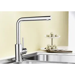 Set Blanco Nerezový dřez DANA 6 + Baterie MILA / Lesklý chrom