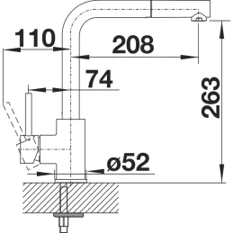 Set Blanco Nerezový dřez DANA 6 + Baterie MILA / Lesklý chrom