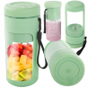Vaše tajná zbraň pro zdravý životní styl, kdekoli a kdykoli!
Představujeme vám USB elektrický mixér na smoothies a koktejly - revoluční přenosný mixér, který změní způsob přípravy zdravých nápojů. Tento kompaktní a výkonný pomocník vám umožní vychutnat si čerstvé koktejly, proteinové koktejly nebo osvěžující šťávy doslova během několika sekund - doma, v práci, v posilovně nebo na cestách.
- Díky bezdrátovému provedení a akumulátoru s kapacitou 2000 mAh je mixér vždy připraven k použití - ať jste kdekoli. Stačí jej nabít pomocí přiloženého kabelu USB typu B a můžete vyrazit do akce.
- Výkonný a efektivní. Už žádné hrudky, jen dokonale hladké nápoje!
- Rychlá příprava. Žádný problém! Tento mixér vám umožní připravit zdravý nápoj za méně než minutu. Stačí přidat ingredience, zapnout jej a nechat technologii pracovat za vás.
- Ideální kapacita: S kapacitou 450 ml je dostatečně velký pro přípravu jedné porce, ale zároveň dostatečně kompaktní, aby se vešel do tašky, batohu nebo držáku na láhev v autě.
- Snadné čištění: Odnímatelná nádoba a jednoduchý design zajišťují, že čištění je otázkou několika sekund. Stačí ji opláchnout vodou a je připravena k dalšímu použití.
- Stylový design: mixér je k dispozici v různých svěžích barvách, které rozzáří váš den - zelené, růžové, bílé a oranžové.
Jak funguje?
1. Nabijte mixér pomocí kabelu USB (doba nabíjení: 3 hodiny).
2. Přidejte své oblíbené ingredience - ovoce, zeleninu, proteinový prášek nebo led.
3. Zapněte mixér a sledujte, jak 6 ostrých nožů vytváří dokonale hladký nápoj.
4. Vychutnejte si čerstvé smoothie přímo z mixéru nebo ho nalijte do sklenice.
Technické specifikace: 1:
- Materiál: Materiál: plastové části
- Objem: 450 ml
- Napájení: dobíjecí baterie (2000 mAh)
- Doba nabíjení: 3 hodiny
- Rozměry: výška mixéru 18 cm, průměr dna 8 cm