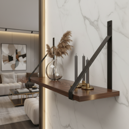 Držák police MESTRE / Černá