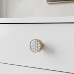 Dřevěná úchytka knopka...