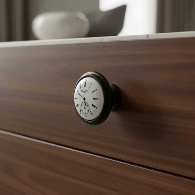 Úchytka knopka VIAMO CLOCK / Černá