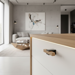 Dřevěná úchytka knopka...