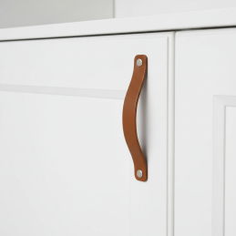 Kožená úchytka DOLCE / Hnědá