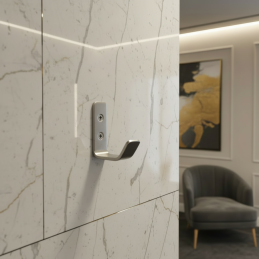 Věšák LEILA / kartáčovaný nikl