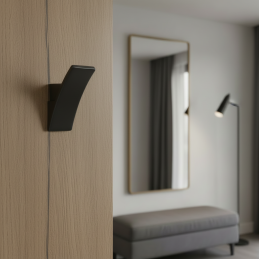 Věšák LINO / Černý matný