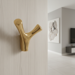 Věšák YPSILON / Zlatý lesklý