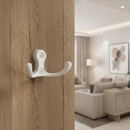 Věšák MIKEL S / Bílý lesklý