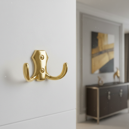 Věšák MIKEL M / Zlatá lesklá