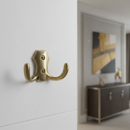 Věšák MIKEL M / Mosaz lesklý