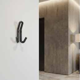 Věšák PLATON / Černý leštěný