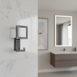 Věšák SILVIA / Černý leštěný