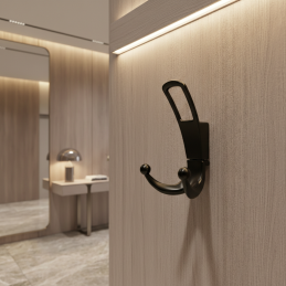 Věšák LAMAR / Černý matný