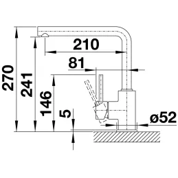 Baterie Blanco DARAS / chrom