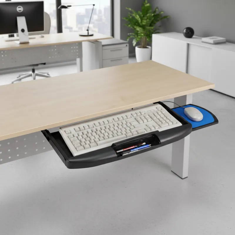 Výsuv pod klávesnici a myš / Černý