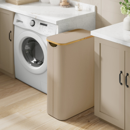 Koš na prádlo SOFT 60L / Hnědá