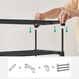 Stojan na boty EKKO LINE / Černý matný