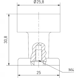 Knopka RIOX / Černá matná