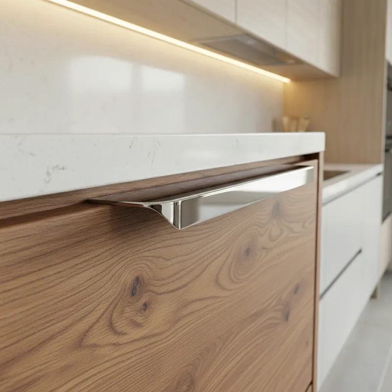 Úchytka na hranu dveří PADOVA / Lesklý chrom