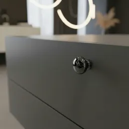 Knopka VALEA / Černý chrom