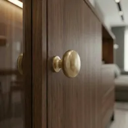 Úchytka knopka VALEA / Zlatá broušená