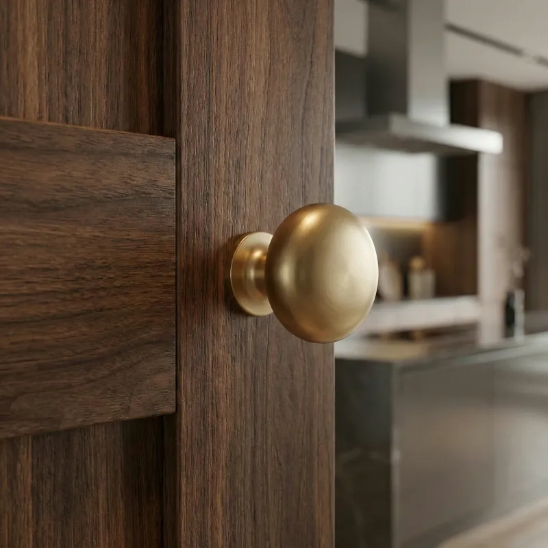 Úchytka knopka VALEA / Zlatá broušená