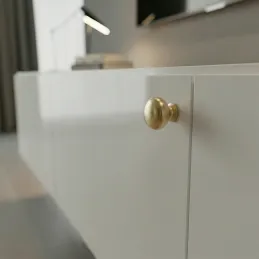 Úchytka knopka VALEA / Zlatá broušená